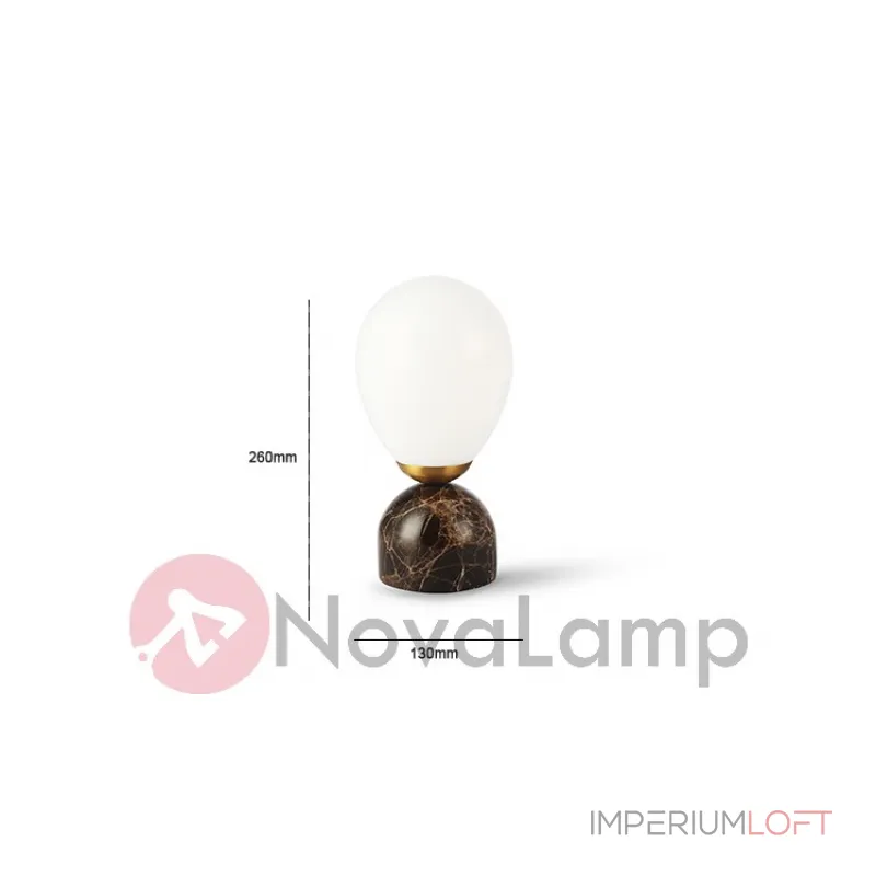 Настольная лампа Marble Fire balloon mini от ImperiumLoft