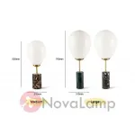 Настольная лампа Marble Fire balloon от ImperiumLoft