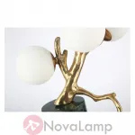 Настольная лампа Marble Branch Коричневый мрамор от ImperiumLoft