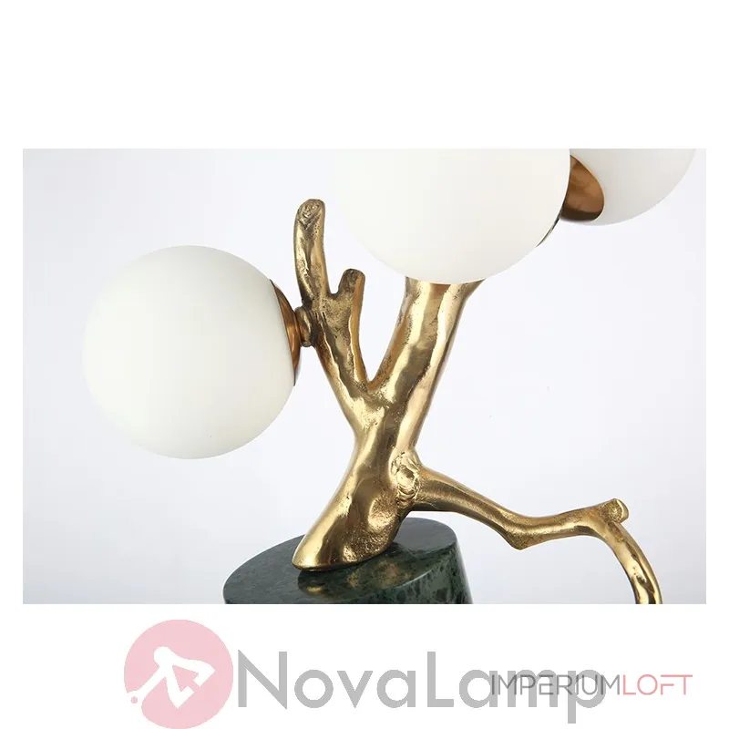 Настольная лампа Marble Branch Коричневый мрамор от ImperiumLoft