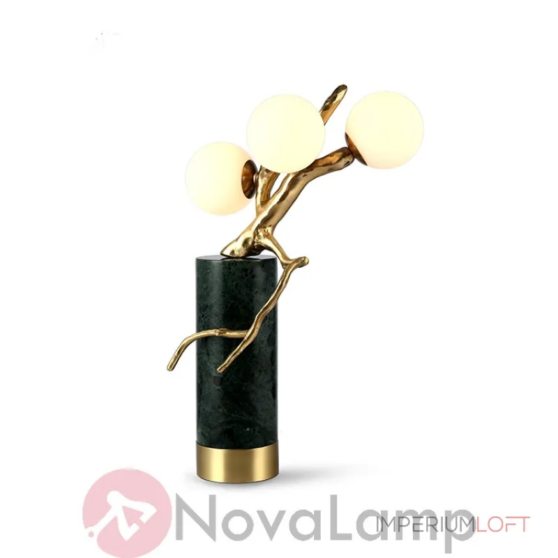 Настольная лампа Marble Branch Коричневый мрамор от ImperiumLoft