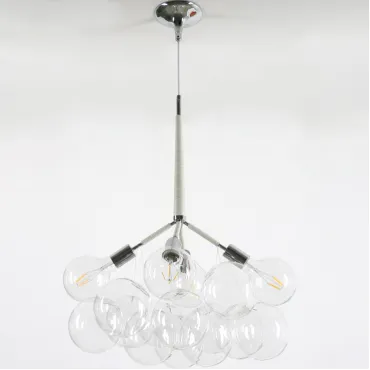 Подвесной светильник LOVELY BUBBLE CHANDELIER FROM PELLE H70 Silver/Black Подвесной светильник LOVELY BUBBLE CHANDELIER FROM PELLE H70 Silver/Black