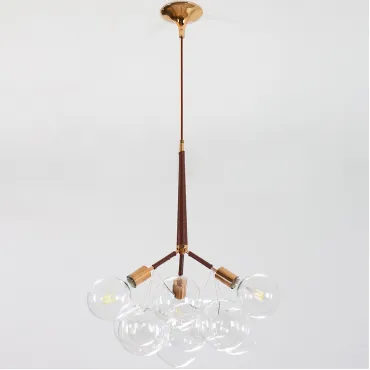 Подвесной светильник LOVELY BUBBLE CHANDELIER FROM PELLE H60 Gold/Brown Подвесной светильник LOVELY BUBBLE CHANDELIER FROM PELLE H60 Gold/Brown