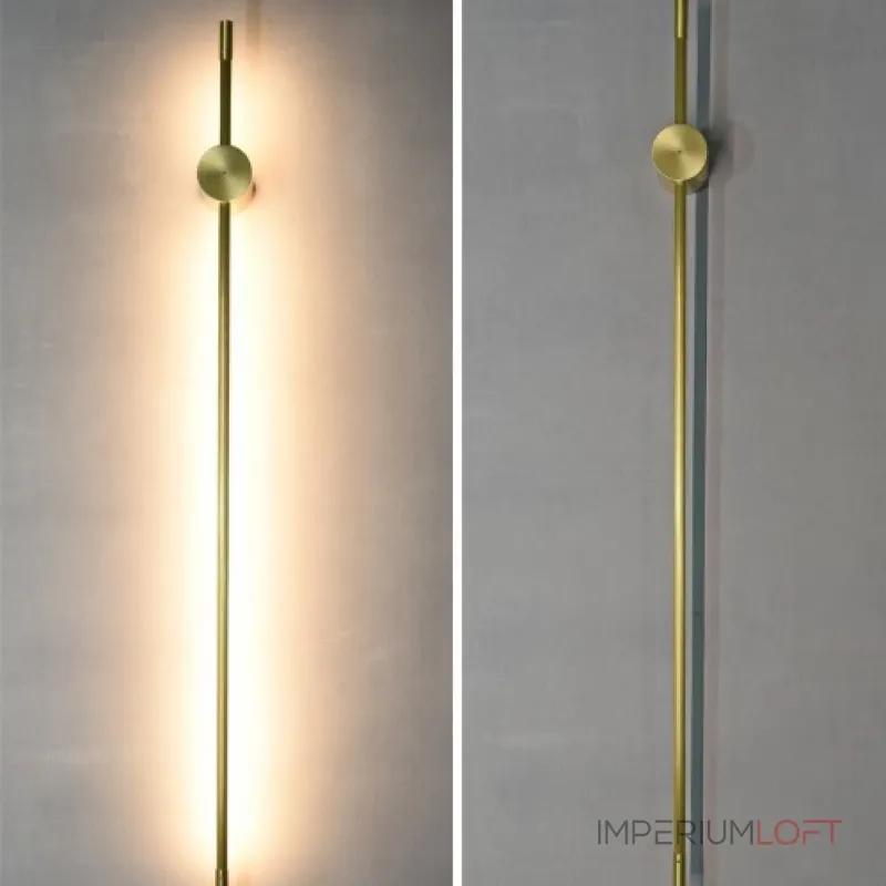 Настенный светильник Wall LINES L150 Black от ImperiumLoft