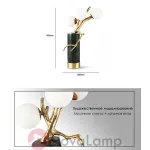 Настольная лампа Marble Branch Коричневый мрамор от ImperiumLoft