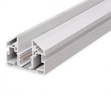 Магнитный трековый шинопровод + закладной профиль для натяжного потолка MAGNET AM537 2M WH Магнитный трековый шинопровод + закладной профиль для натяжного потолка MAGNET AM537 2M WH