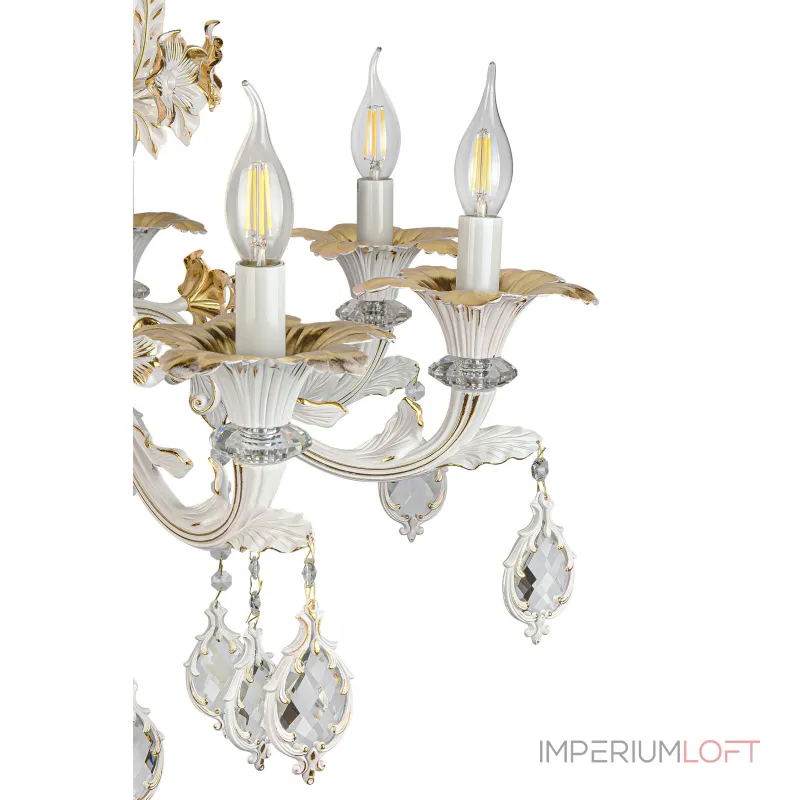 Подвесная люстра AM Group CLEOPATRA SP8 WH+GL