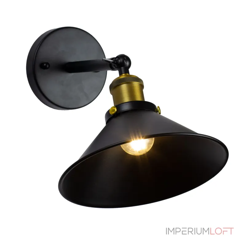Светильник бра настенный в стиле Лофт AM Group AM6048 1W BK от ImperiumLoft Светильник бра настенный в стиле Лофт AM Group AM6048 1W BK от ImperiumLoft