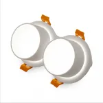 Встраиваемый двойной точечный светильник AM472/2 SAND WH GU10 от ImperiumLoft