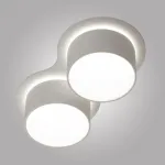 Встраиваемый двойной точечный светильник AM472/2 SAND WH GU10 от ImperiumLoft