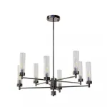 Люстра на штанге INDIGO SP8 PEARL BLACK