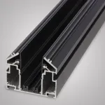 Трековый шинопровод + Закладной профиль для натяжного потолка AM539 2M BK SMART от ImperiumLoft