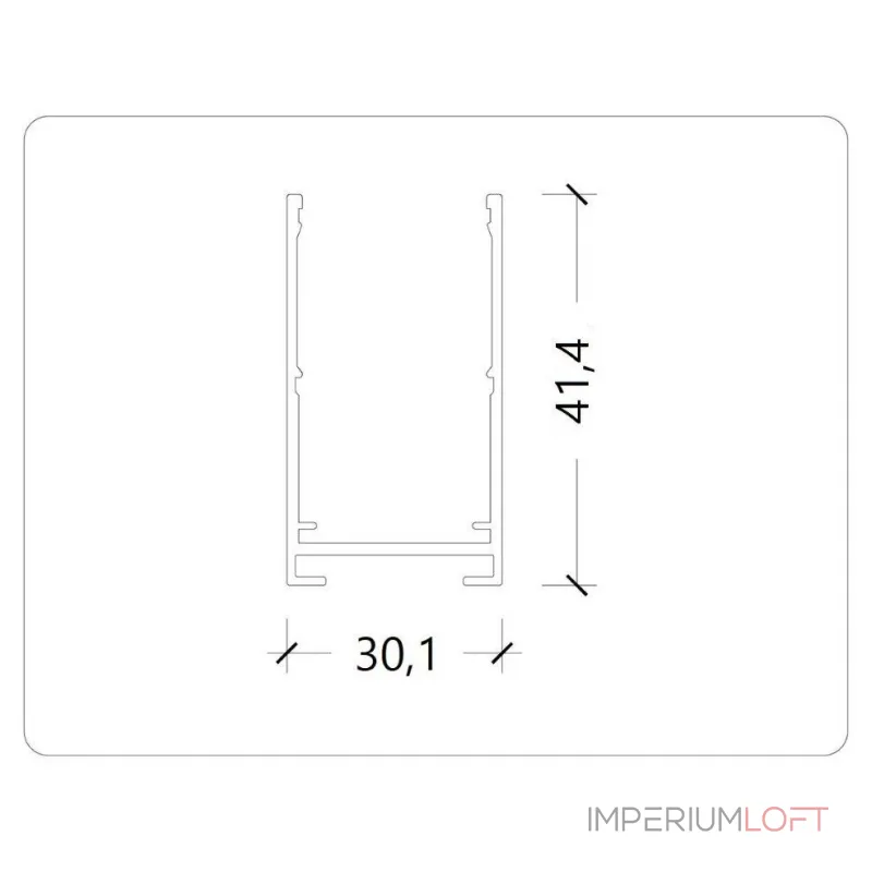 Накладной трековый широпровод AM541 1M WH SMART от ImperiumLoft Накладной трековый широпровод AM541 1M WH SMART от ImperiumLoft