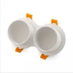 Встраиваемый двойной точечный светильник AM472/2 SAND WH GU10 от ImperiumLoft