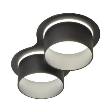 Встраиваемый двойной точечный светильник AM472/2 SAND BK GU10 Встраиваемый двойной точечный светильник AM472/2 SAND BK GU10