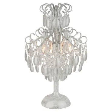 Настольная лампа в стиле Арт-деко AM Group MONICA TL3 SILVER