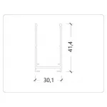 Накладной трековый широпровод AM541 3M WH SMART от ImperiumLoft