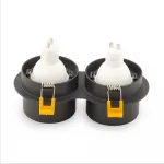 Встраиваемый двойной точечный светильник AM472/2 SAND BK GU10 от ImperiumLoft