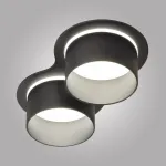 Встраиваемый двойной точечный светильник AM472/2 SAND BK GU10 от ImperiumLoft