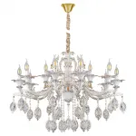 Подвесная люстра AM Group CLEOPATRA SP10+5 WH+GL