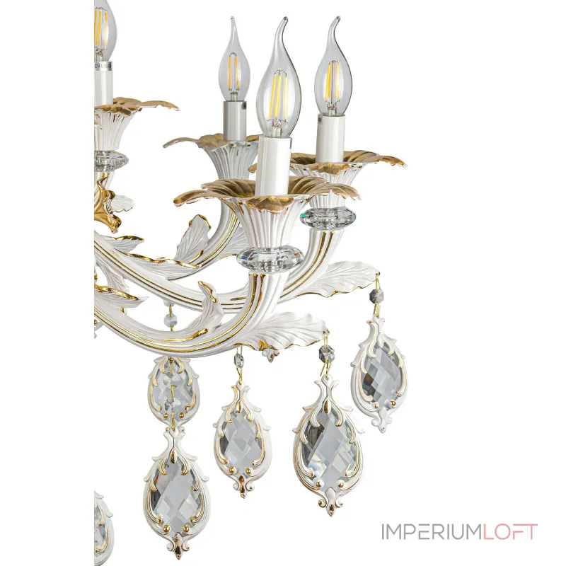 Подвесная люстра AM Group CLEOPATRA SP10+5 WH+GL