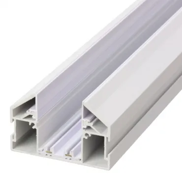 Трековый шинопровод + Закладной профиль для натяжного потолка AM539 2M WH SMART Трековый шинопровод + Закладной профиль для натяжного потолка AM539 2M WH SMART