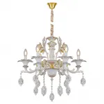 Подвесная люстра AM Group CLEOPATRA SP6 WH+GL