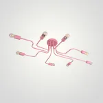 Потолочная люстра SCHEME PINK от ImperiumLoft