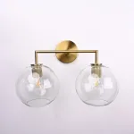 Бра RH Utilitaire Globe Shade Double Sconce Brass от ImperiumLoft