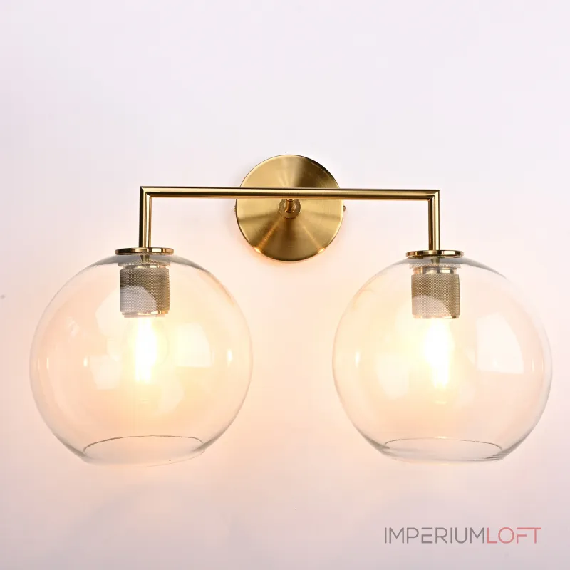 Бра RH Utilitaire Globe Shade Double Sconce Brass от ImperiumLoft Бра RH Utilitaire Globe Shade Double Sconce Brass от ImperiumLoft