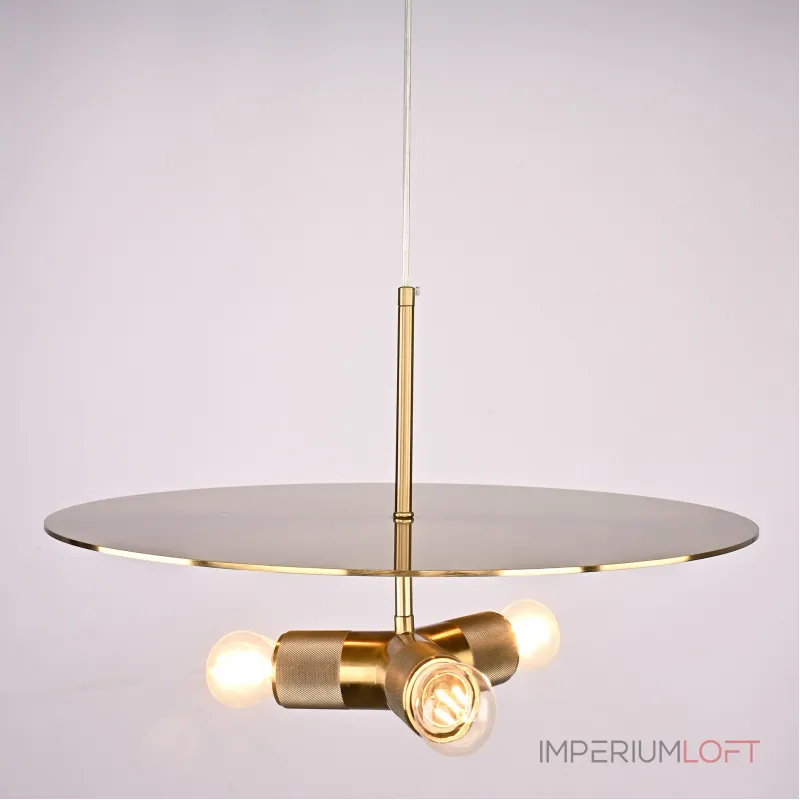 Люстра RH Utilitaire Disk Triple Pendant Brass от ImperiumLoft Люстра RH Utilitaire Disk Triple Pendant Brass от ImperiumLoft