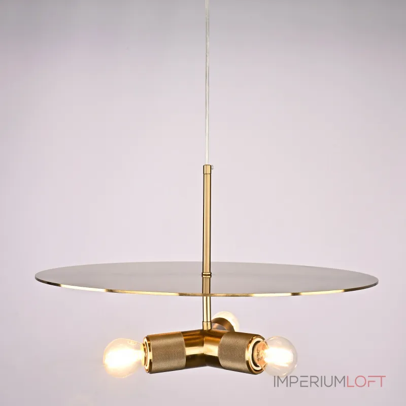 Люстра RH Utilitaire Disk Triple Pendant Brass от ImperiumLoft Люстра RH Utilitaire Disk Triple Pendant Brass от ImperiumLoft