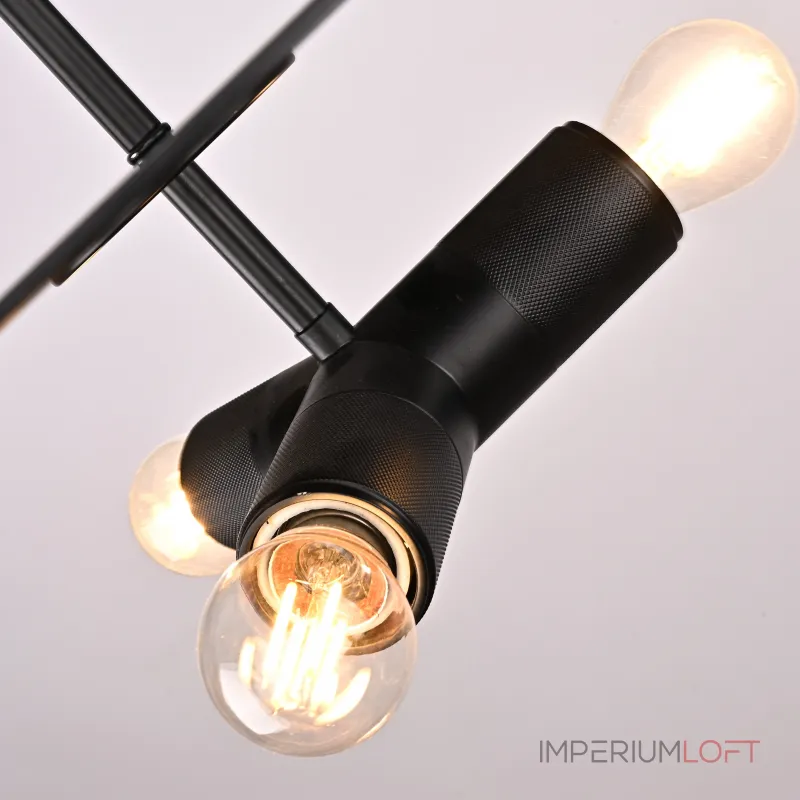 Люстра RH Utilitaire Disk Triple Pendant Black от ImperiumLoft