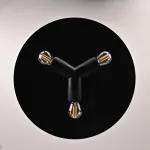 Люстра RH Utilitaire Disk Triple Pendant Black от ImperiumLoft