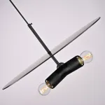 Люстра RH Utilitaire Disk Triple Pendant Black от ImperiumLoft