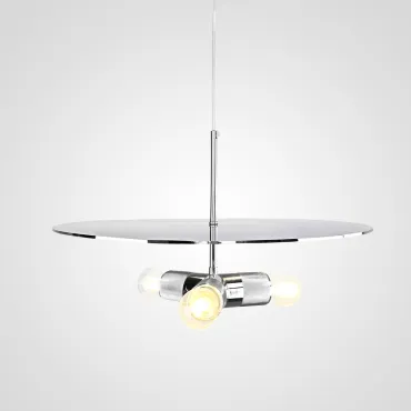 Люстра RH Utilitaire Disk Triple Pendant Silver Люстра RH Utilitaire Disk Triple Pendant Silver