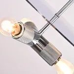 Люстра RH Utilitaire Disk Triple Pendant Silver от ImperiumLoft