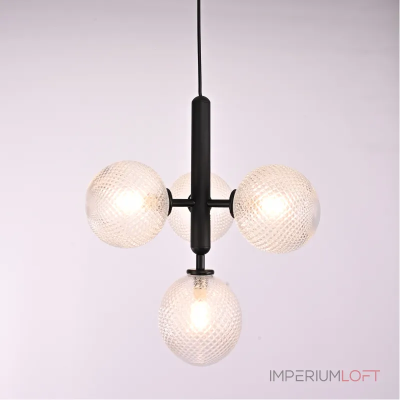 Подвесной светильник RAFFIN 4 Transparent Black Подвесной светильник RAFFIN 4 Transparent Black