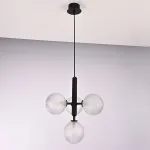 Подвесной светильник RAFFIN 4 Transparent Black