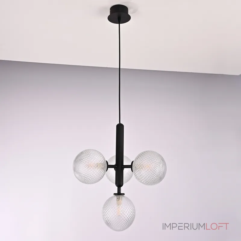 Подвесной светильник RAFFIN 4 Transparent Black Подвесной светильник RAFFIN 4 Transparent Black