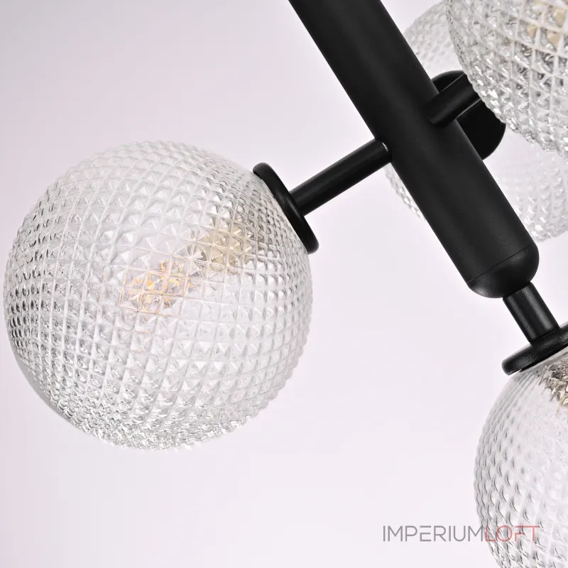 Подвесной светильник RAFFIN 4 Transparent Black Подвесной светильник RAFFIN 4 Transparent Black