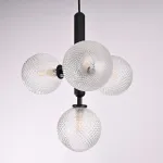 Подвесной светильник RAFFIN 4 Transparent Black