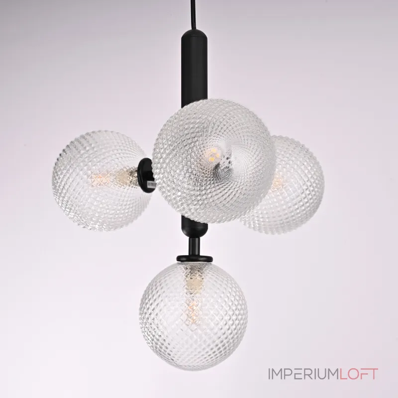 Подвесной светильник RAFFIN 4 Transparent Black Подвесной светильник RAFFIN 4 Transparent Black