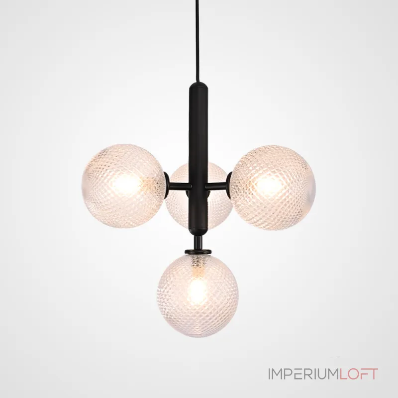 Подвесной светильник RAFFIN 4 Transparent Black Подвесной светильник RAFFIN 4 Transparent Black