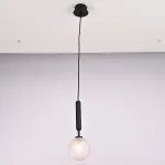 Подвесной светильник RAFFIN Black/Transparent