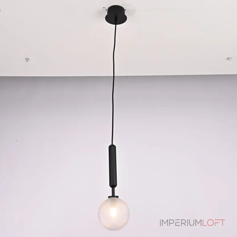 Подвесной светильник RAFFIN Black/Transparent