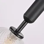 Подвесной светильник RAFFIN Black/Transparent