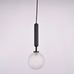 Подвесной светильник RAFFIN Black/Transparent