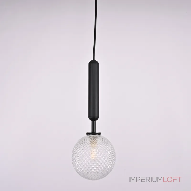 Подвесной светильник RAFFIN Black/Transparent