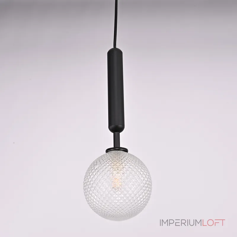 Подвесной светильник RAFFIN Black/Transparent